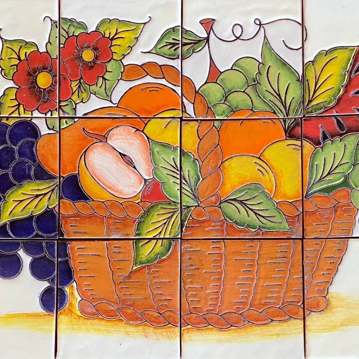 Mural Cesta de Frutas II por atacado de Place of Clay