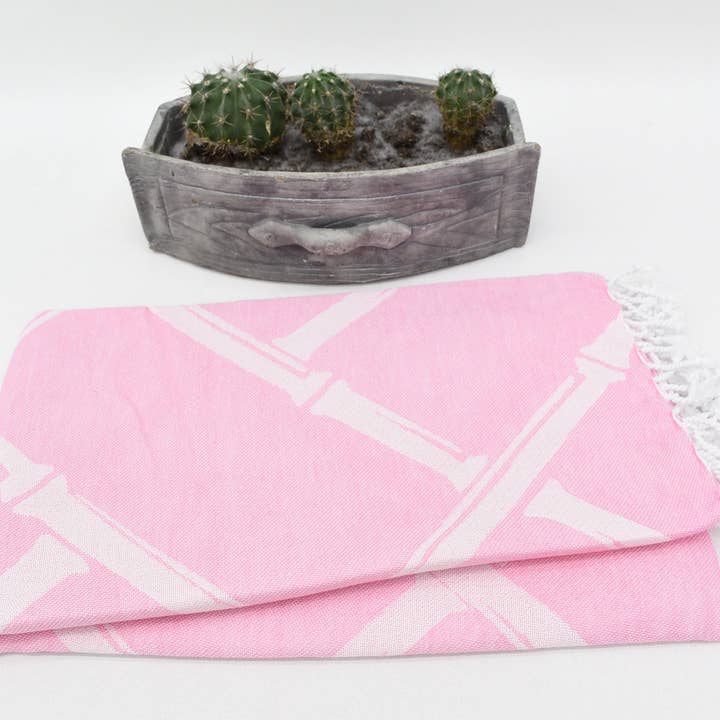Organic Turkish Towels - Wholesale Beach Towel - Pink Towel, Ultra-Soft Turkish Towel, 40x70 Beach Towel5