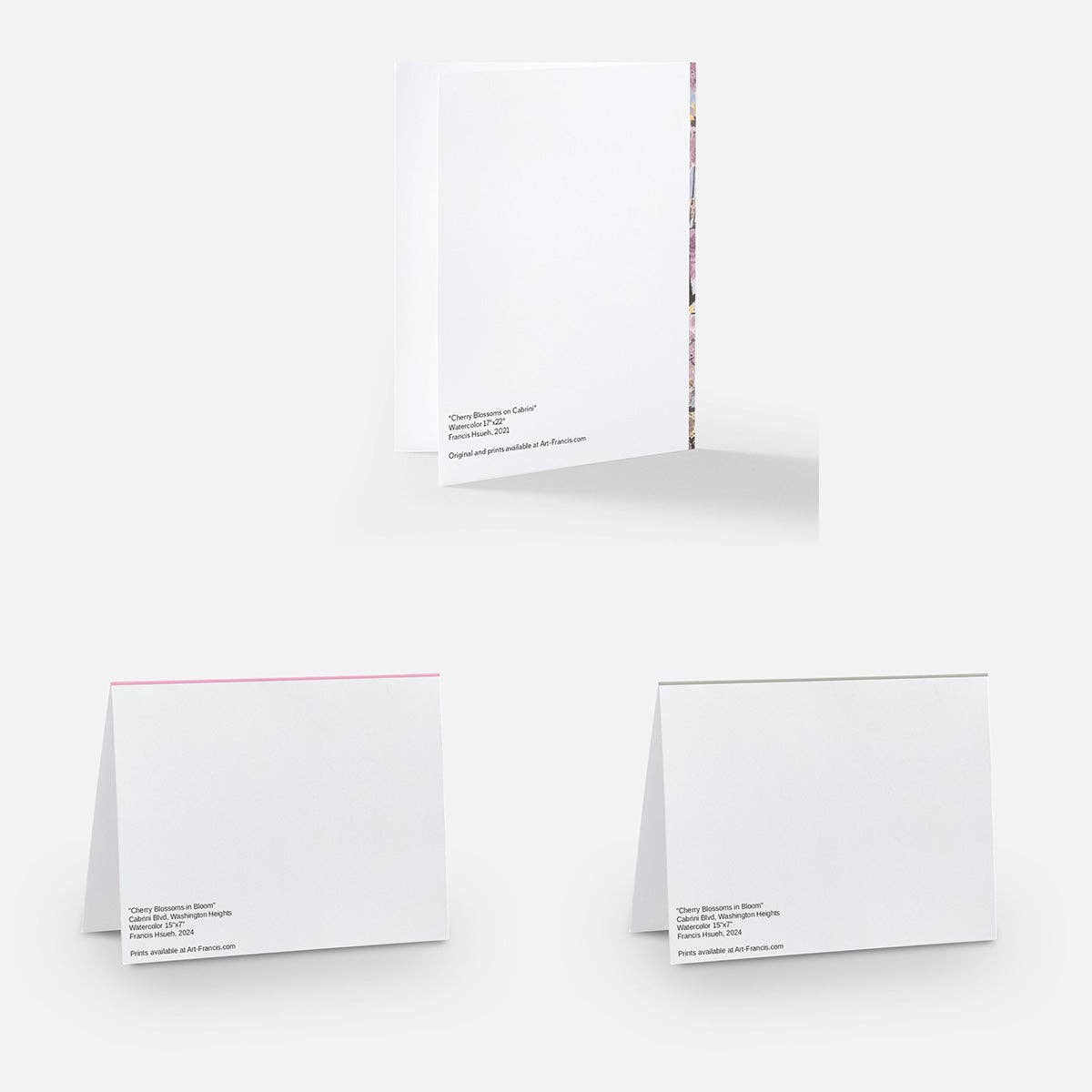 Art By Francis - Wholesale Everyday Greeting Card - Notecards Assorted - Cherry Blossoms (9-pack)1