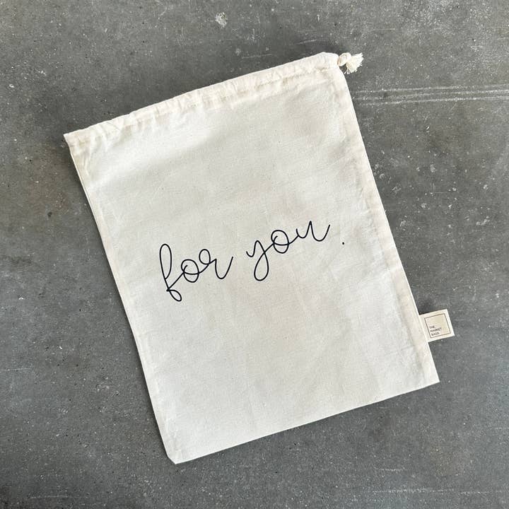 Bolsa de regalo reutilizable For You para venta al por mayor de The Market Bags