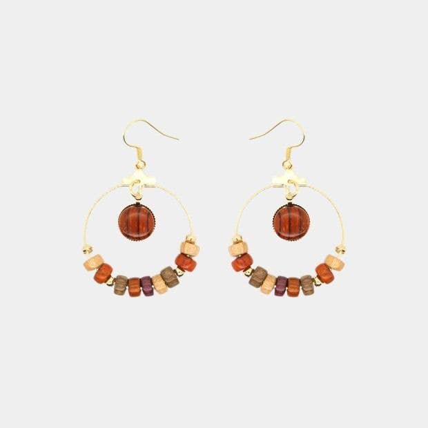 Oorbellen met chloé verguld voor wholesale door Essenciel