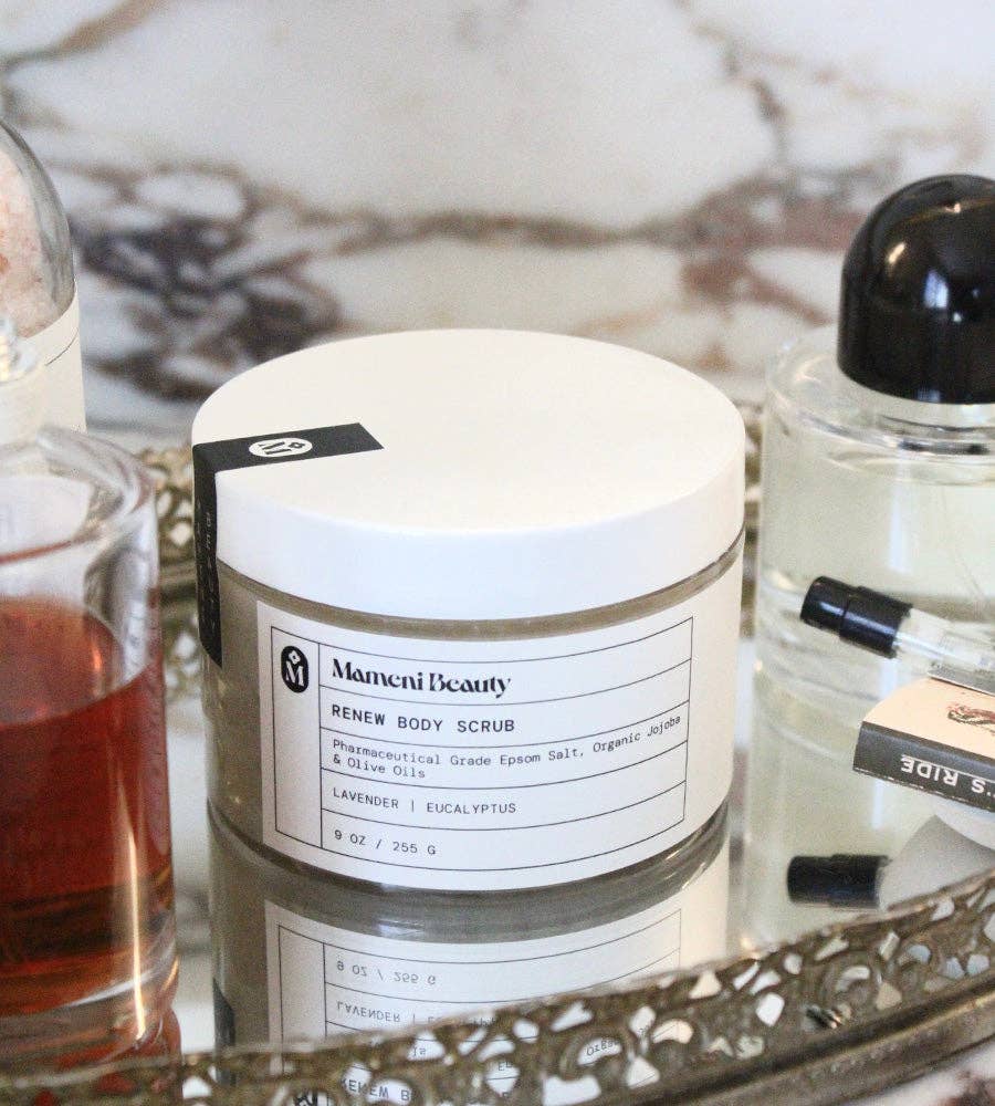 Mameni Beauty - Wholesale Body scrub/exfoliant - Renew Body Scrub - Apothecary Brand3