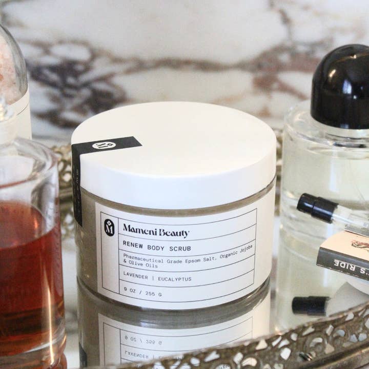 Mameni Beauty - Wholesale Body scrub/exfoliant - Renew Body Scrub - Apothecary Brand3