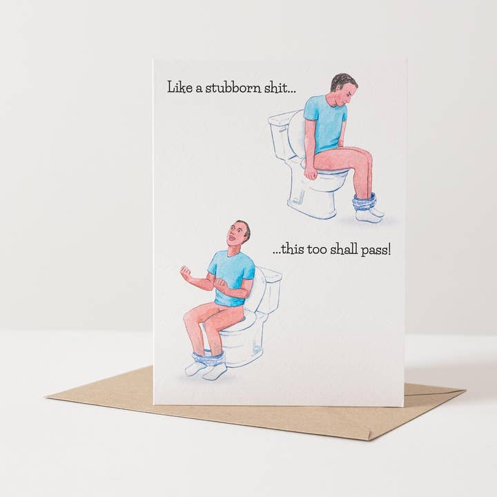 This Too Shall Pass Greeting Card- Mental Health Card for wholesale by Mind Over Letter