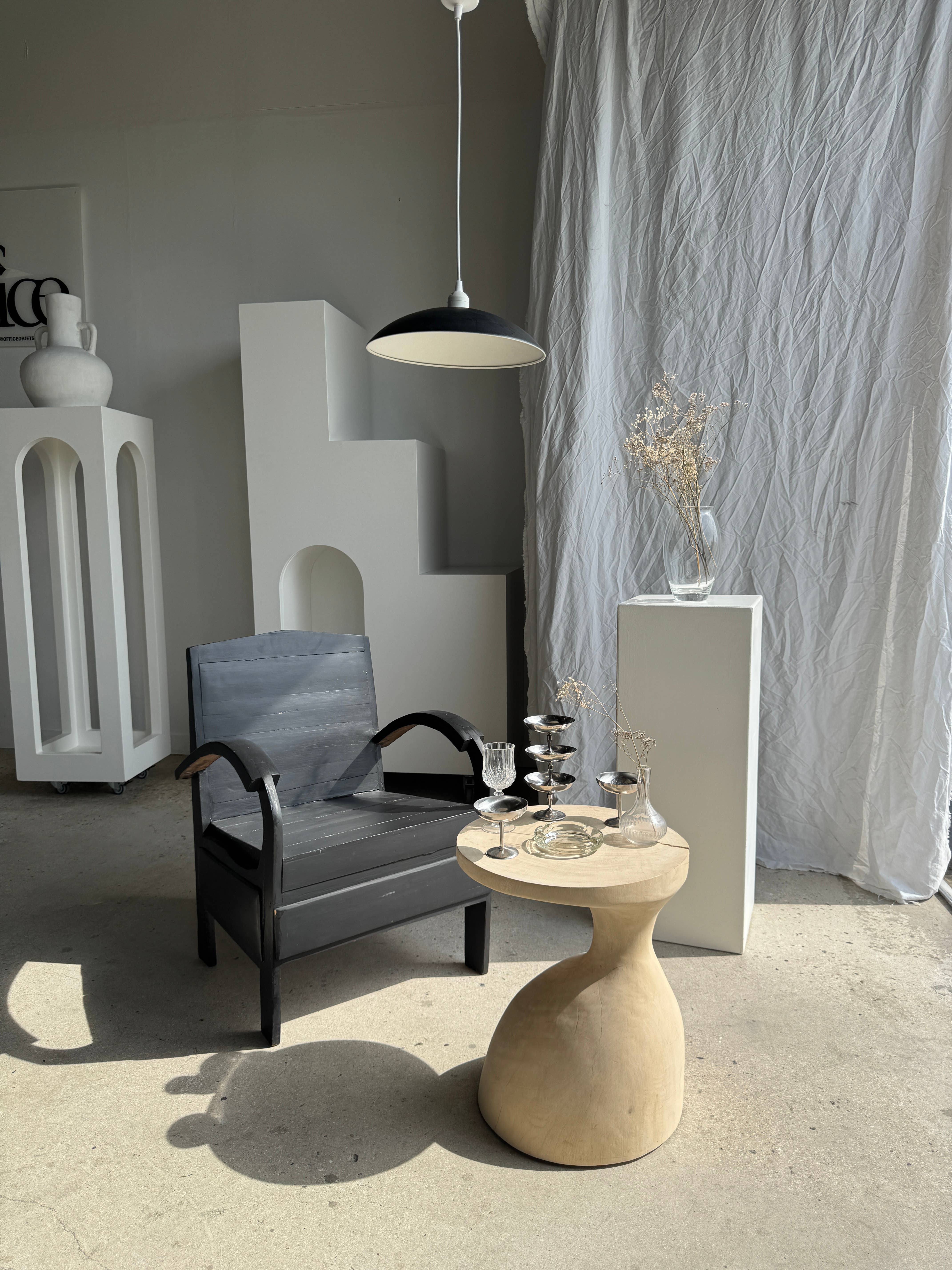 Transparent Mini vintage glass soliflore vase with round belly H12.5 for wholesale on Faire7