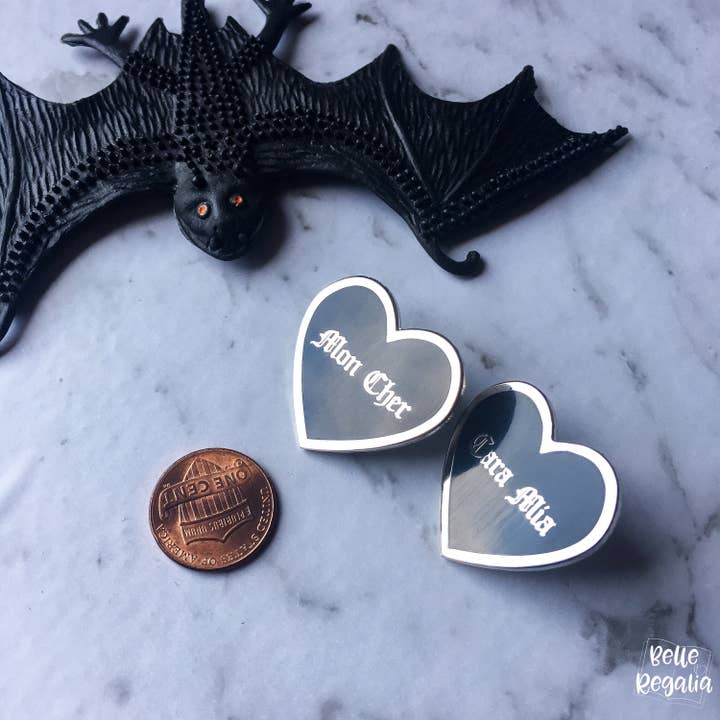 Belle's Books & Candles - Wholesale Lapel pin/button - Mon Cher Cara Mia Pins - Enamel Pin4