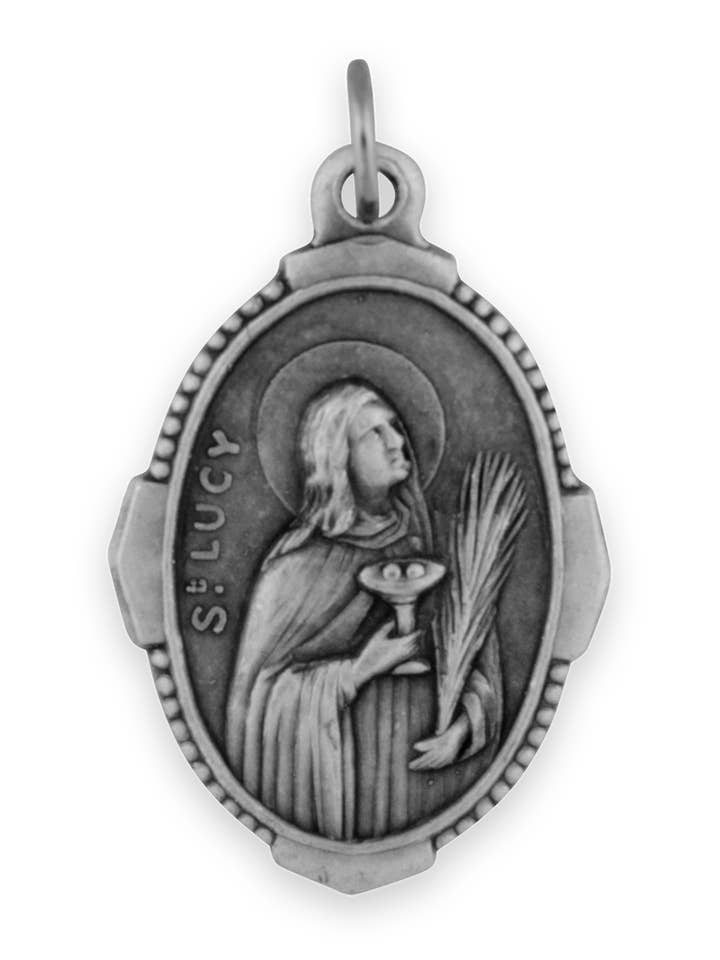 Saint Lucy Medal for wholesale by Village Gift Importers