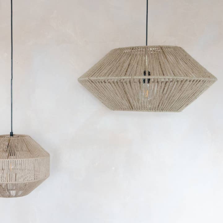 EARTHWARE - Wholesale Chandelier/Hanging Light - Zina jute hanging lamp