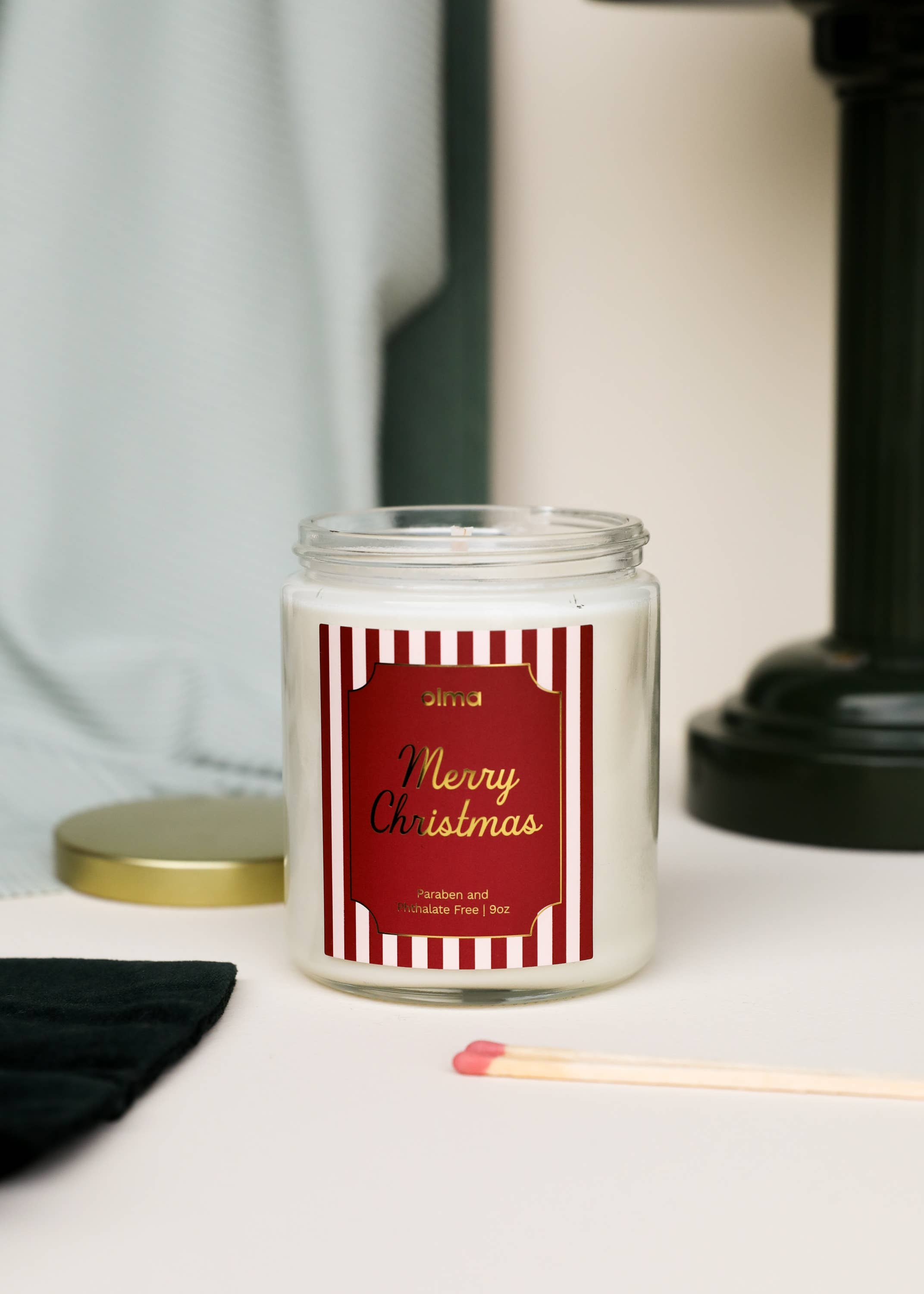 JaxKelly Candles - Wholesale Jar/Filled Candle - Merry Christmas - Holiday Christmas Candle - 9oz Clear1