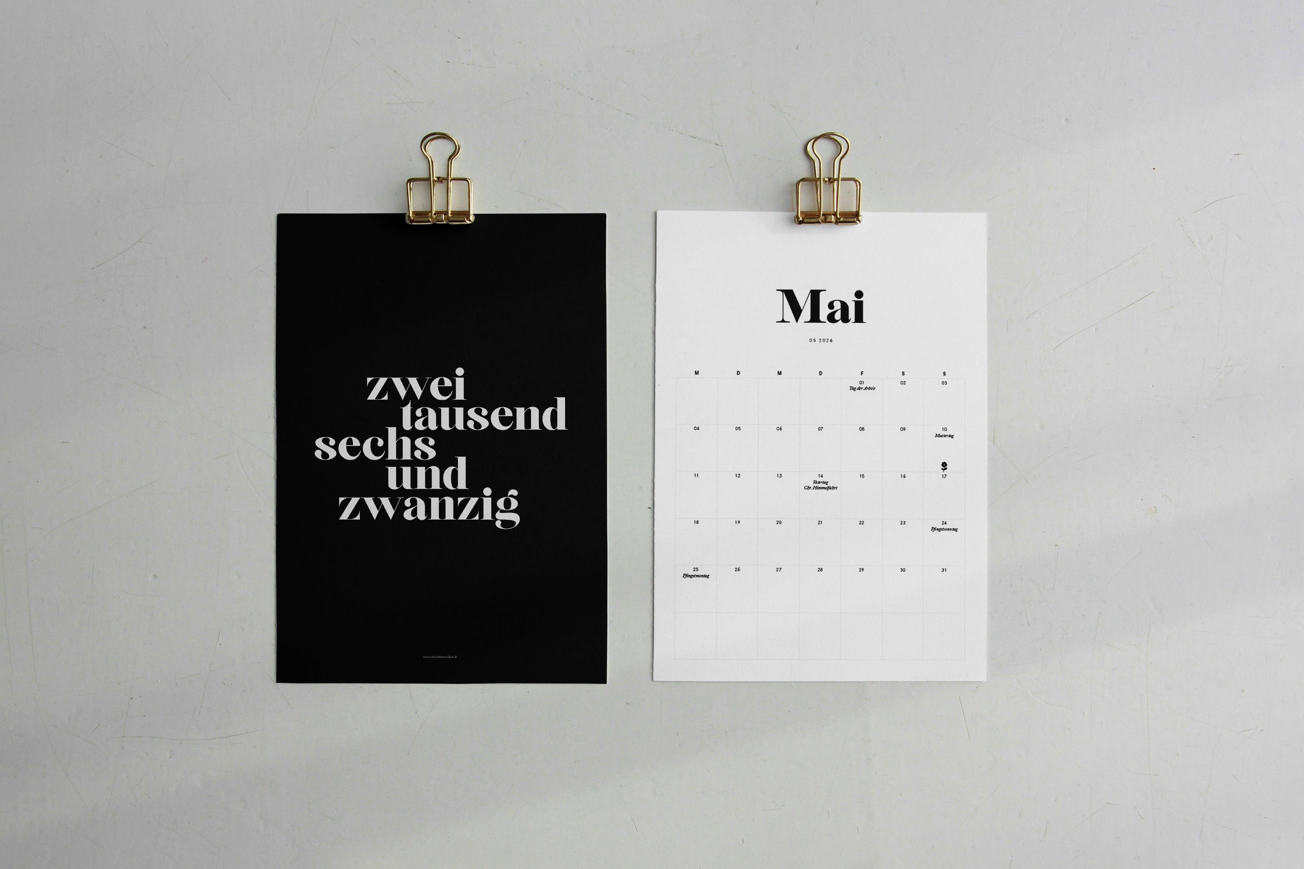 Love is the new black – Calendário por atacado – Calendário 20266