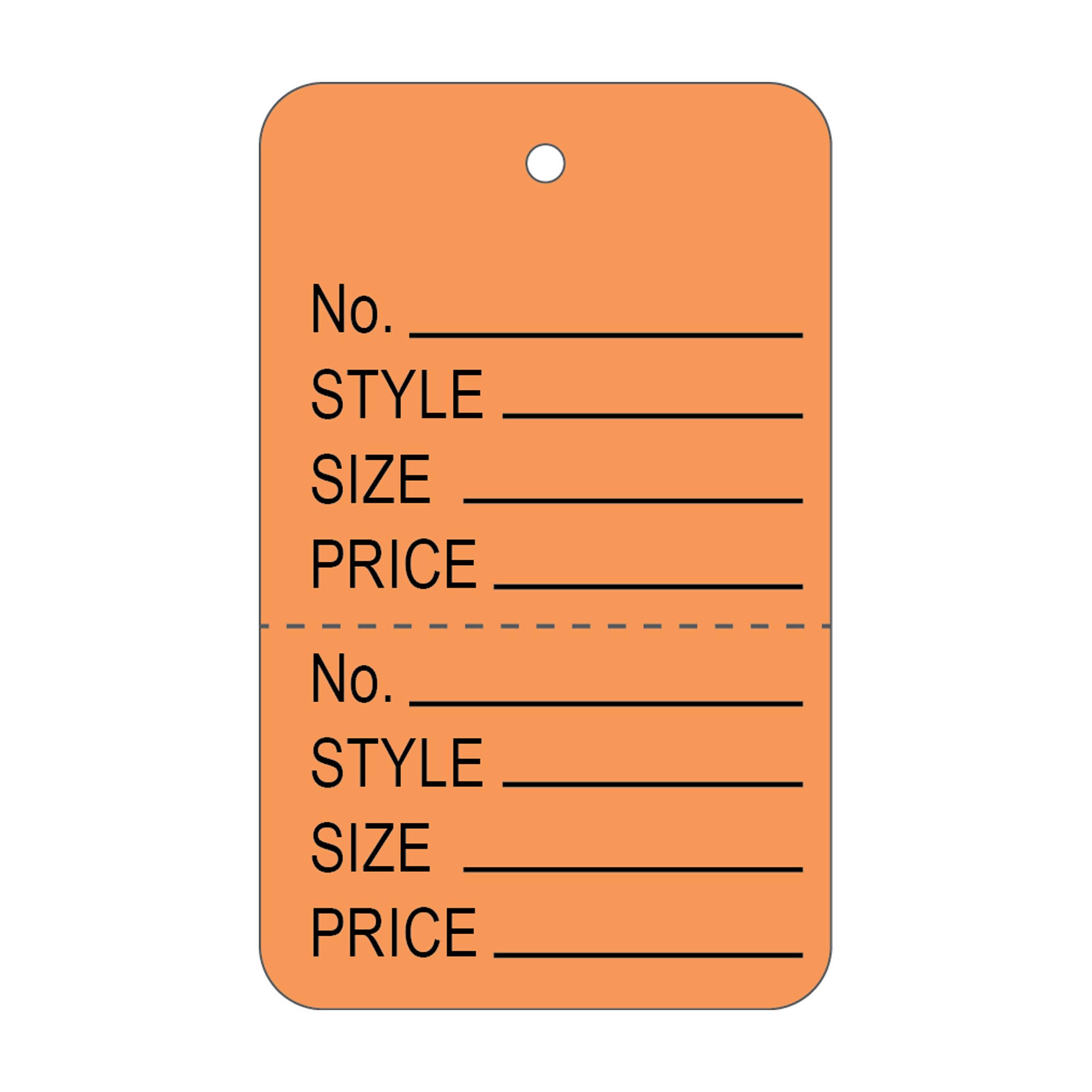 Suburban Sales - Wholesale Gift Tag - Large 2-Part Retail Tags 1,000pcs/box6