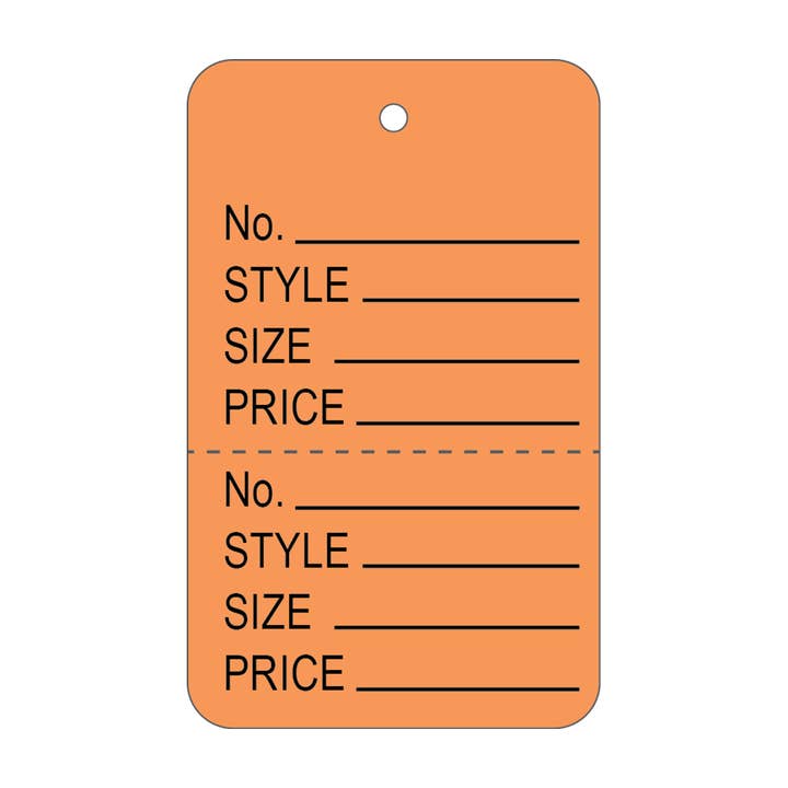 Suburban Sales - Wholesale Gift Tag - Large 2-Part Retail Tags 1,000pcs/box7
