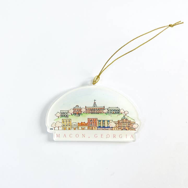 Natty Michelle Paperie – wholesale Ornament – Macon, Georgia Acrylic Ornaments