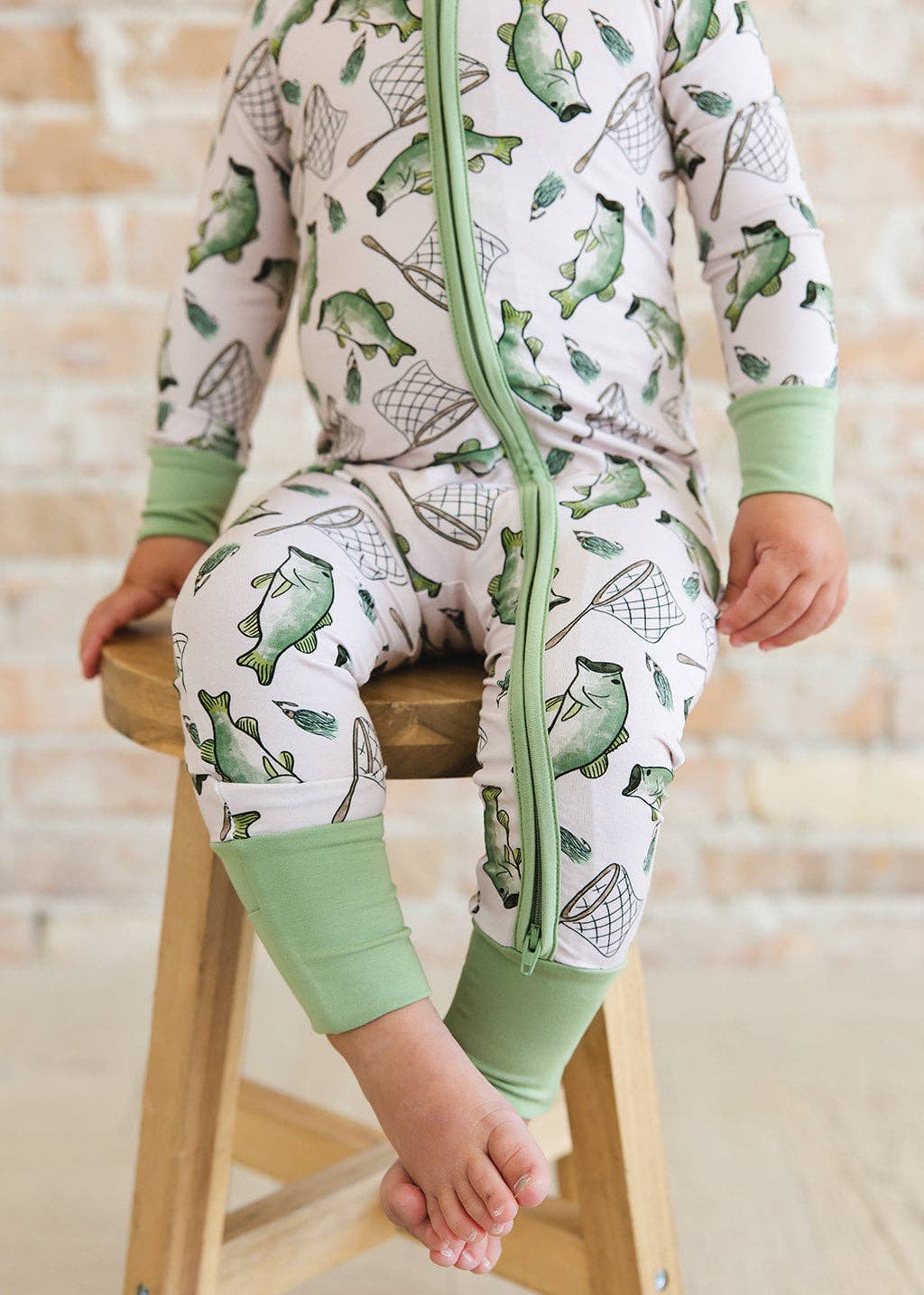 Charlie Lou Baby - Wholesale Jumpsuit - Baby - Bamboo Rompee™ | Gone Fishin'13
