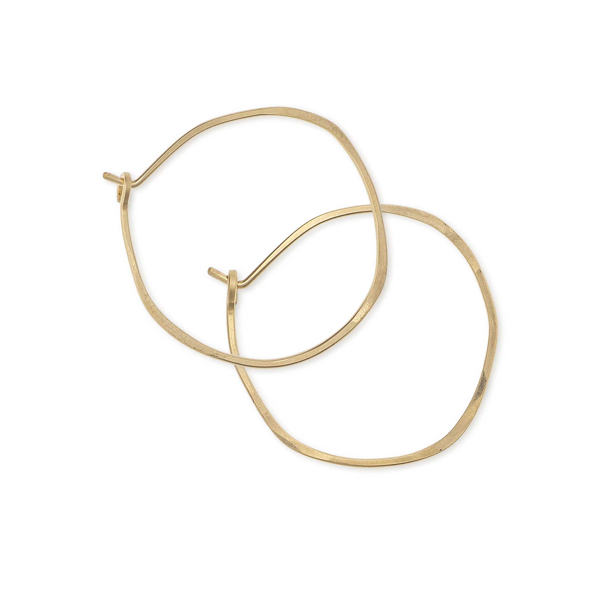 Freshie & Zero - Wholesale Hoop Earrings - Minimal Imperfect Hoop Earrings - SMALL ORGANIC CIRCLE8