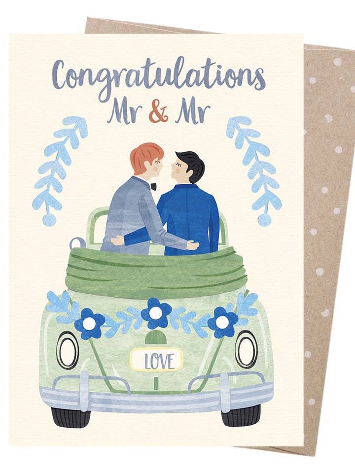 Biglietto di auguri - Grooms Honeymoon (confezione da 6) per la vendita all'ingrosso da parte di Earth Greetings