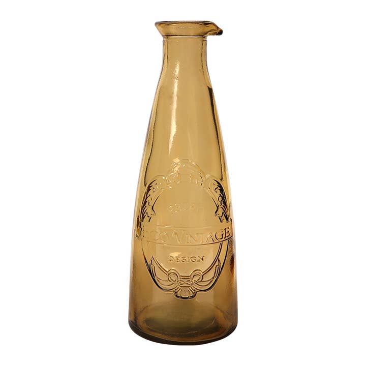 Carafe en verre recyclé Sintra - Ocre pour la vente par Dexam