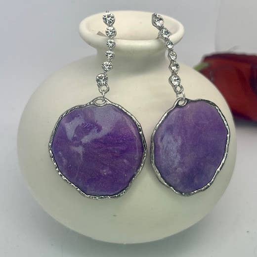 Amethyst circles - large 120 for wholesale by WEARABLES BY B LLC