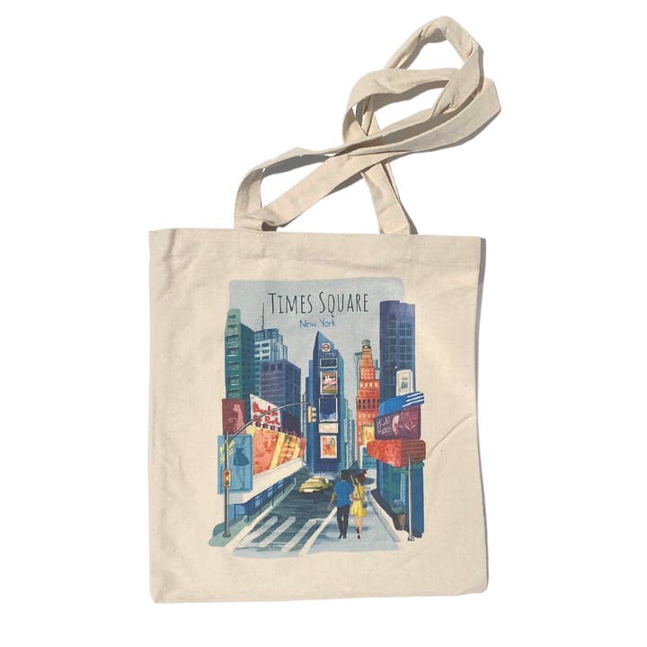 Times Square Tote Bag for wholesale by Patches and Pins