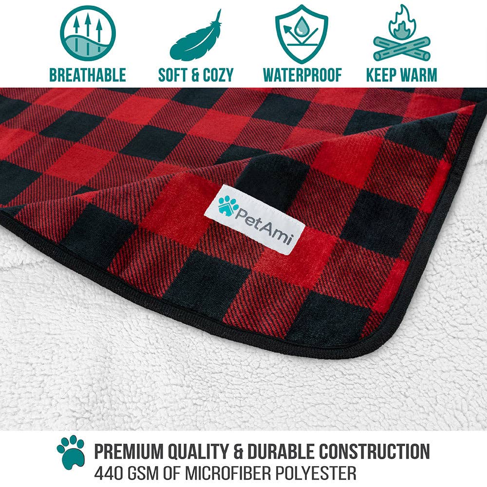 PetAmi - Venta al por mayor Manta - Gatos y perros - Manta impermeable para mascotas Sherpa27