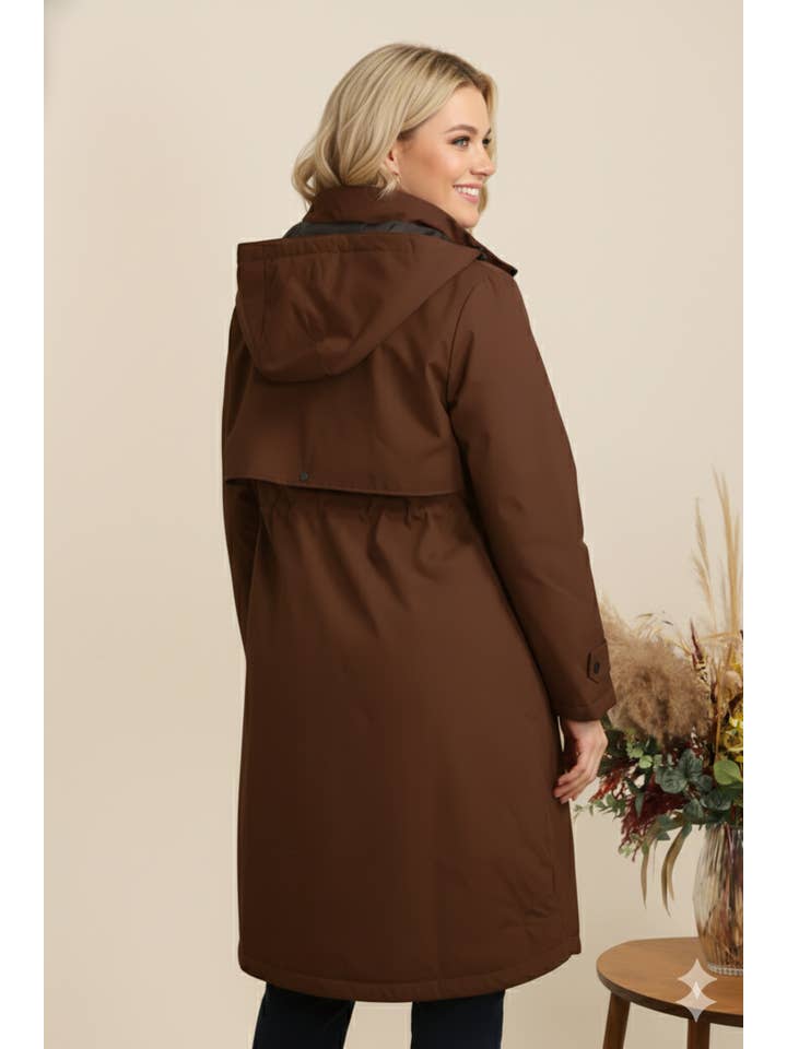 Attrait Paris - Wholesale Raincoat - Women's - Long and elegant raincoat - Plus sizes3