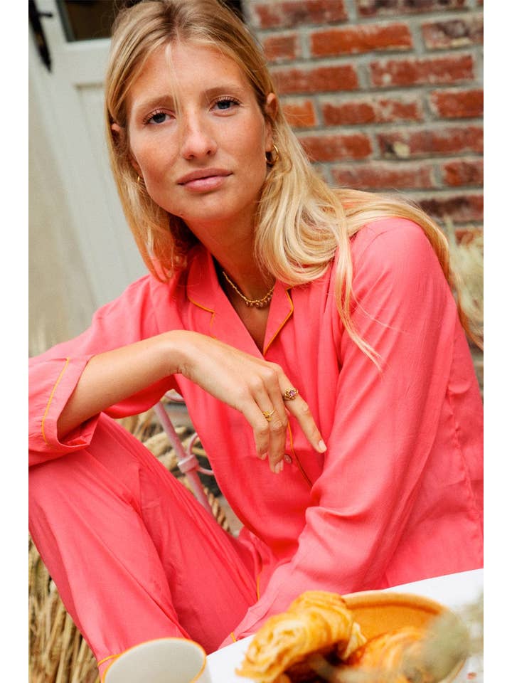 GERMAINE DES PRES - Wholesale Sleepwear set – Women's - Pink Camille Pyjamas1