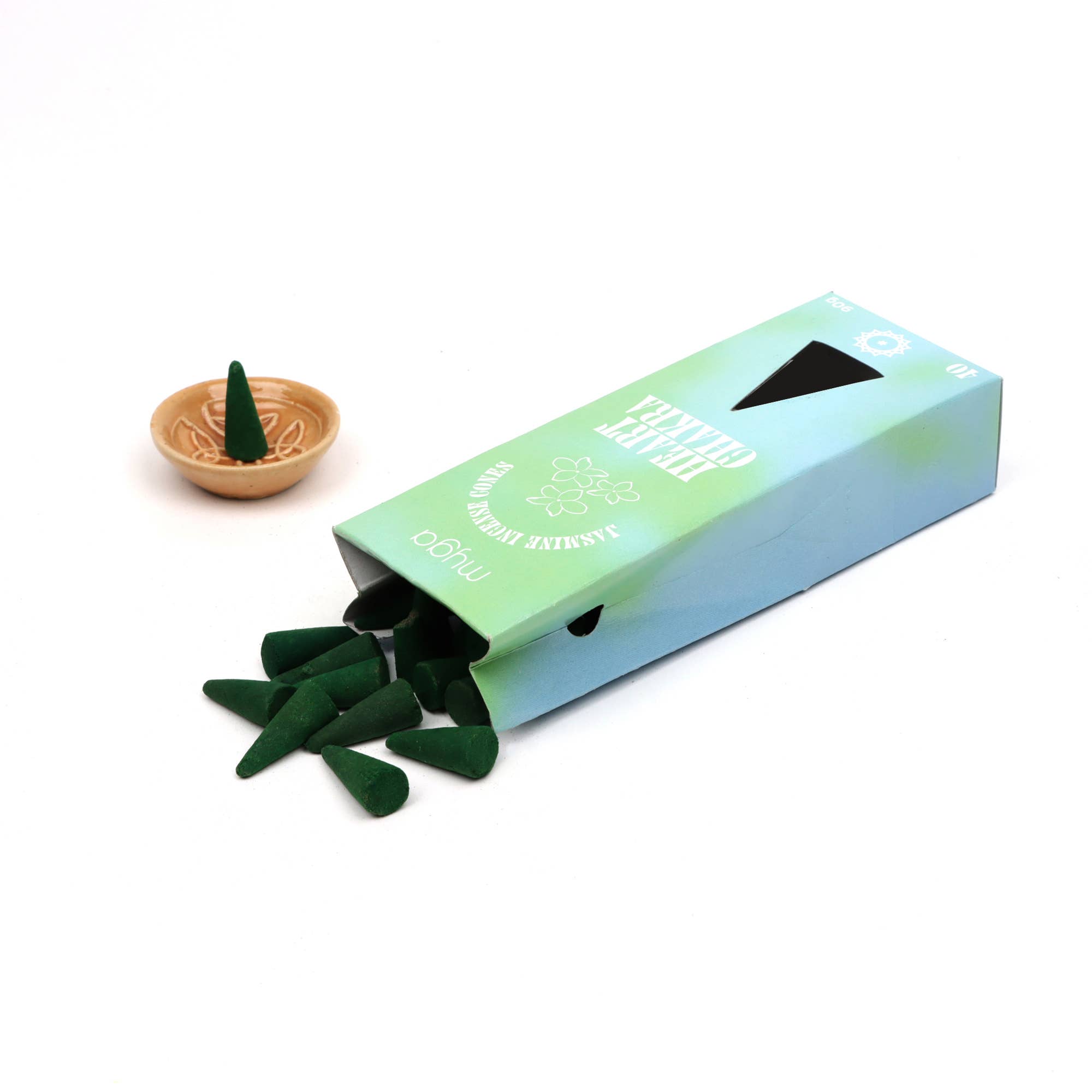 Myga - Vente Encens - Cônes d'encens Chakra & Chance avec support - Présentoir complet14