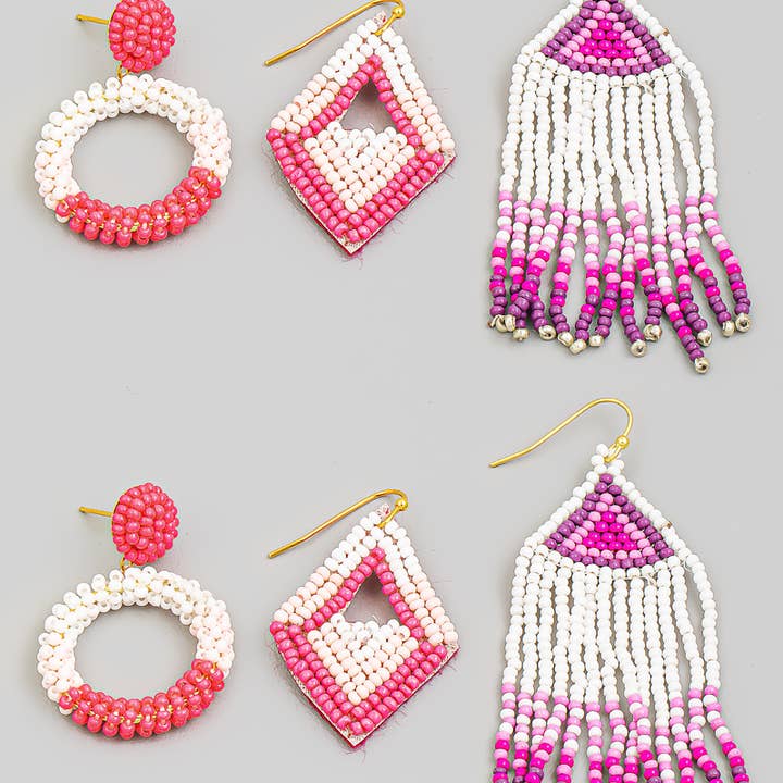 Utsäde pärlstav örhängen Set för wholesale av The Looks by Fame Accessories