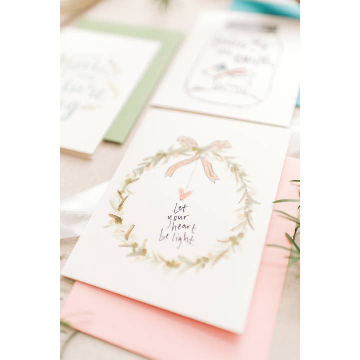 Sweet Julie Marie - Wholesale Christmas Card - Christmas Cards Let Your Heart Be Light Box of 6