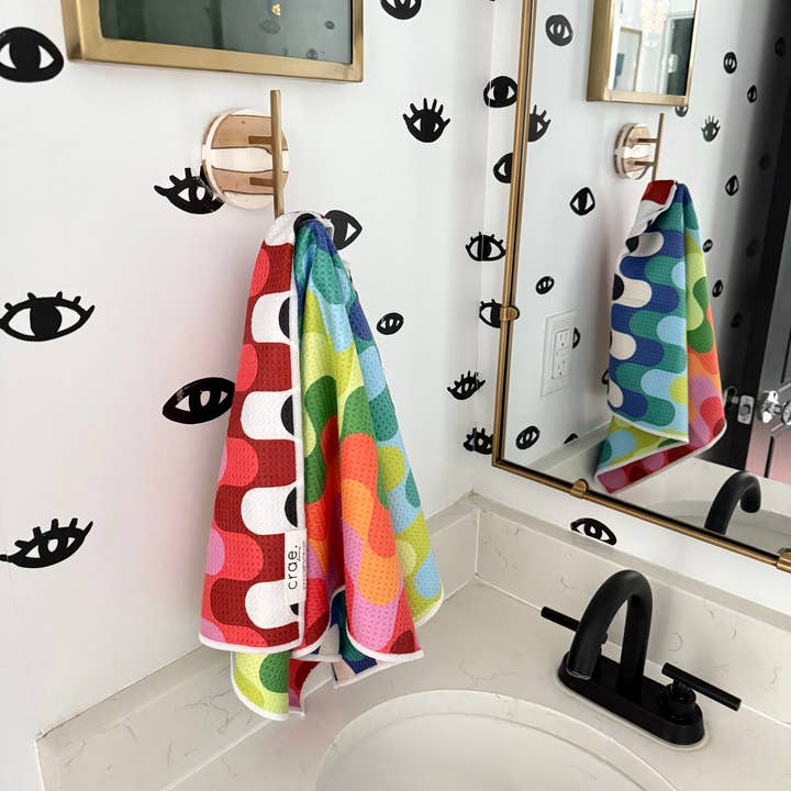 Multi Ziggy: Double-Sided Hand Towel for wholesale on Faire3