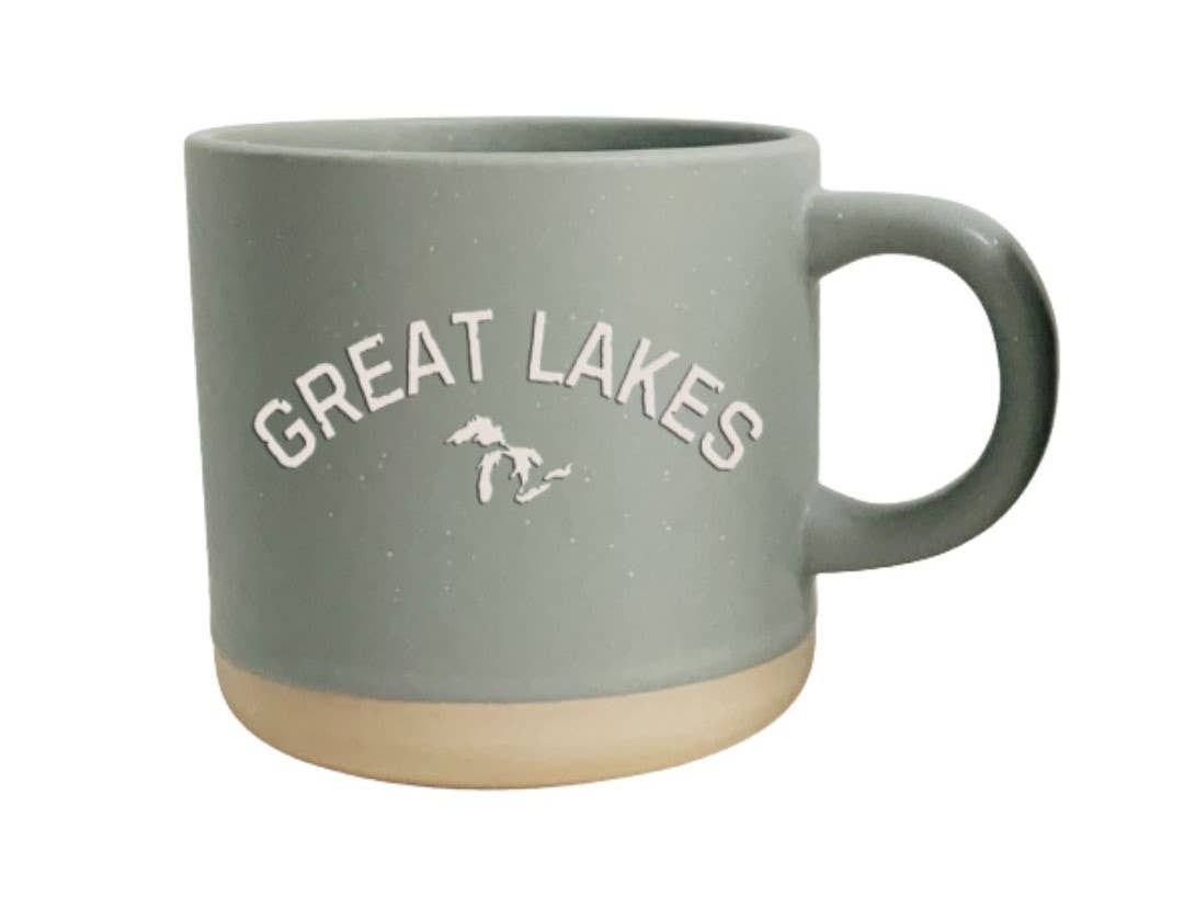 My State Designs - Wholesale Koffiemok - Koffiemok: Verweerde Grote Meren - Grijs0