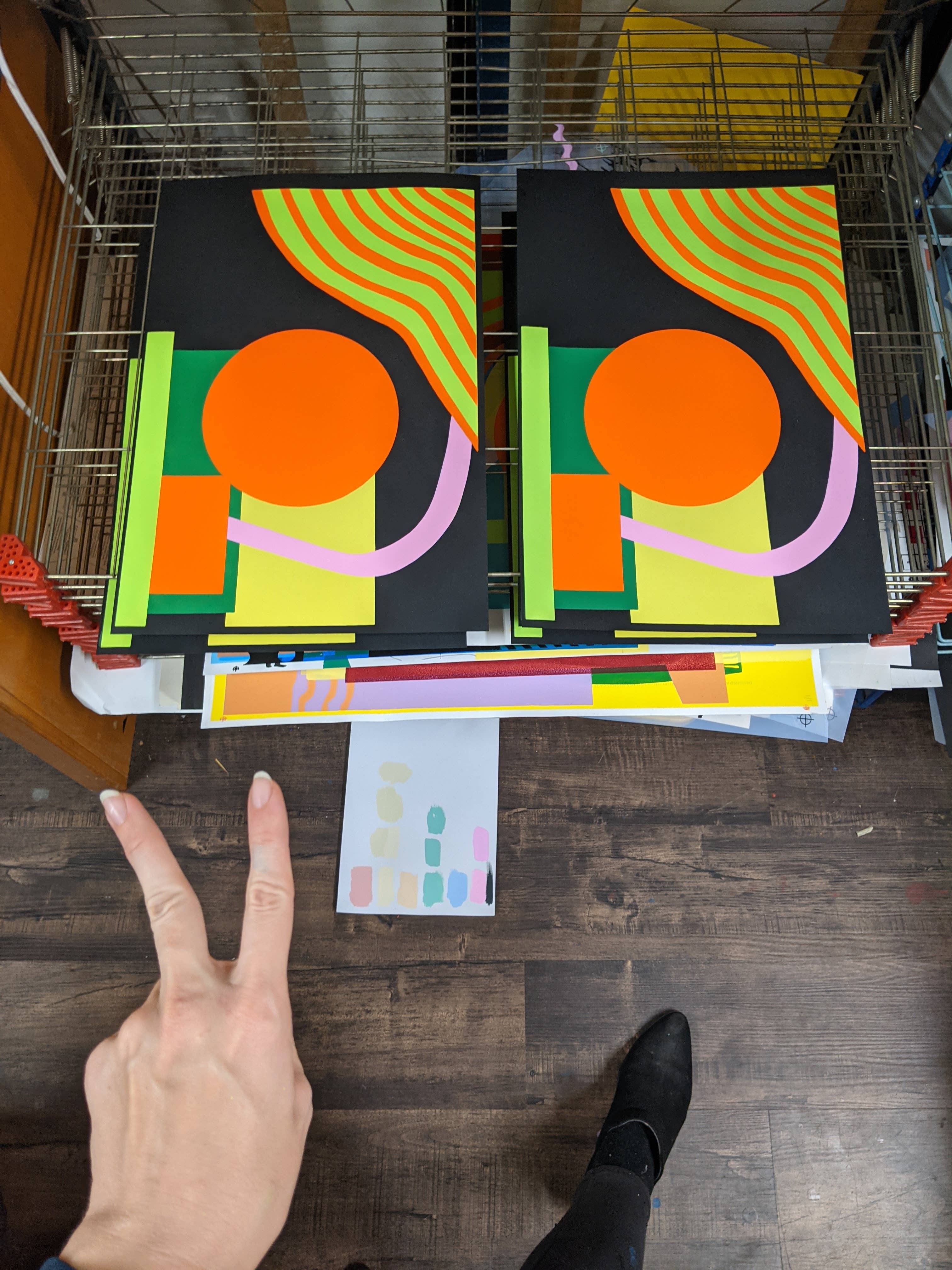 Jayes Caitlin - Wholesale Art Print - BURNING QUESTIONS SILKSCREEN1