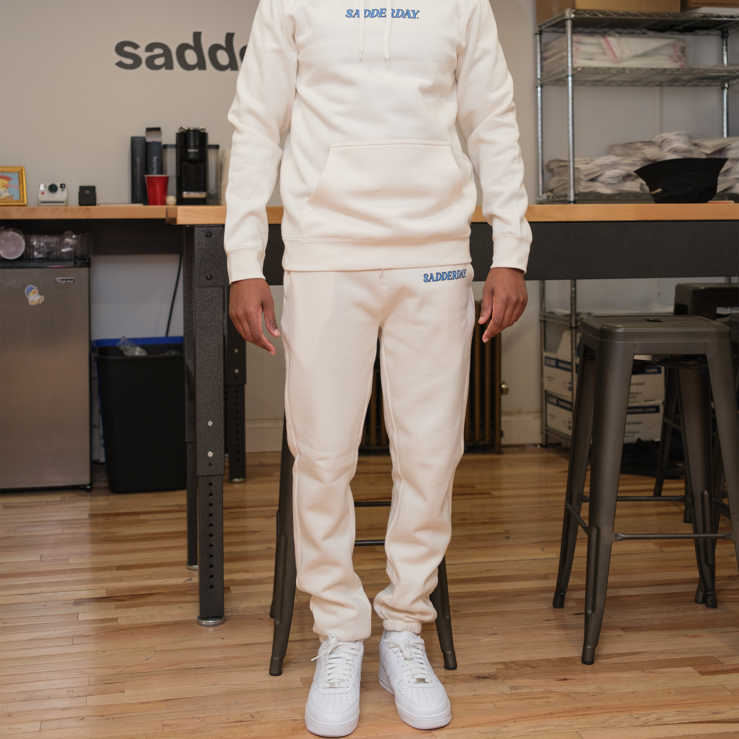 Sadderday - Wholesale Athletic Sweatpants/Joggers - Women's - Invited Sweatpants: Ecru2