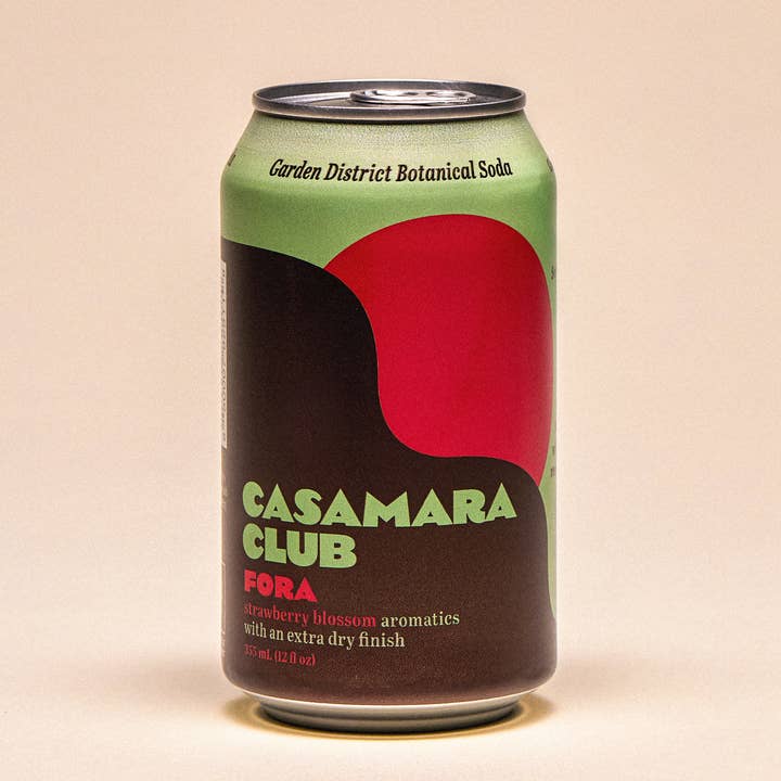 Casamara Club - Wholesale Soda/Carbonated Drink - Fora cans, strawberry blossom — Garden District botanical soda