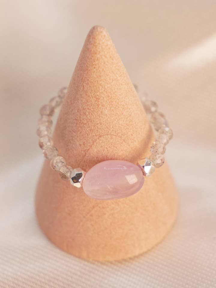 Ametist Labradorit Ring för wholesale av the great blossom