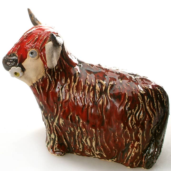 Enigma Supplies – wholesale Dekorativ statyett – Ko med blomma keramisk figur | Olika färger22