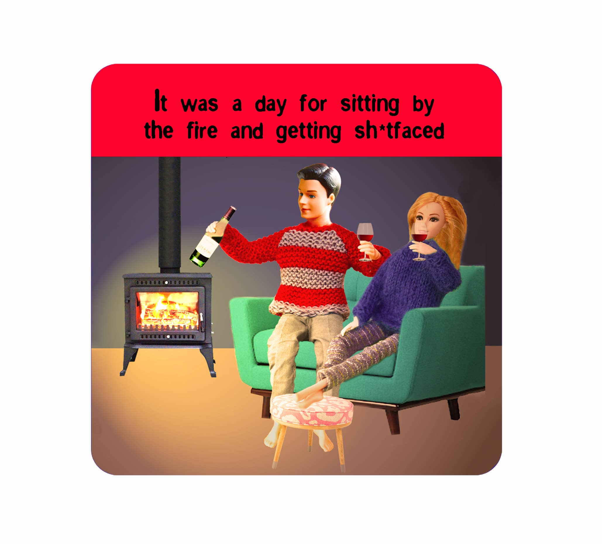 Go La La – wholesale Coasters – Coaster - Trollied Dollies Fire Side