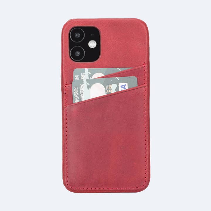 Étui en cuir avec porte-cartes pour iPhone 12 Mini pour la vente par OXA LEATHER