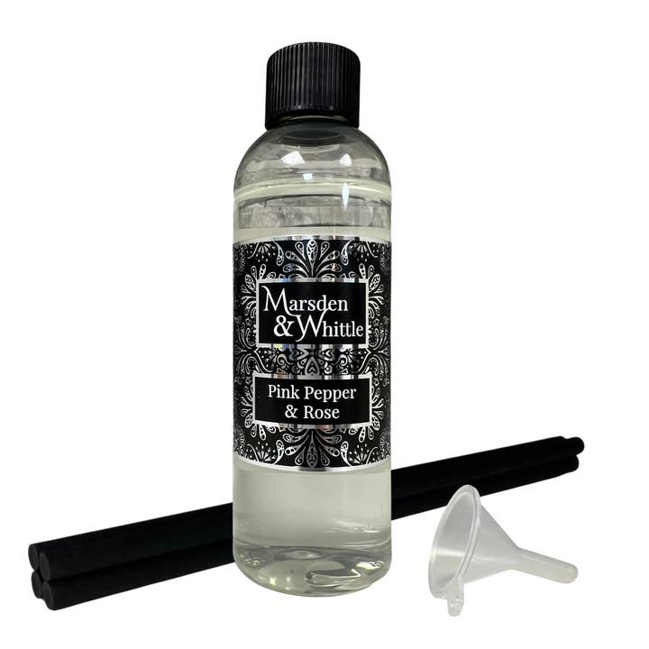 Pink Pepper & Rose Reed Diffuser Refill for wholesale by Marsden & Whittle