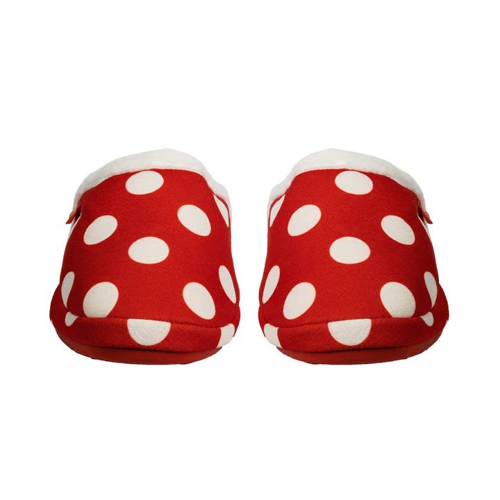 axign - Wholesale Slippers – Women's - Archline Orthotic Slippers Slip-On – Red with White Polkadots3