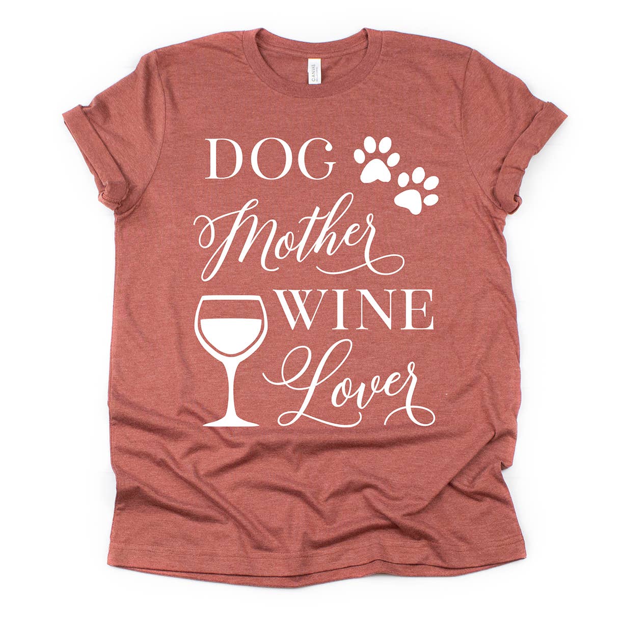 Zoe Creative Co - Wholesale Screen Printed T-Shirt - Women's - Dog Mother Wine Lover T-Shirt Pet Lover Dog Mom Tee Shirt9