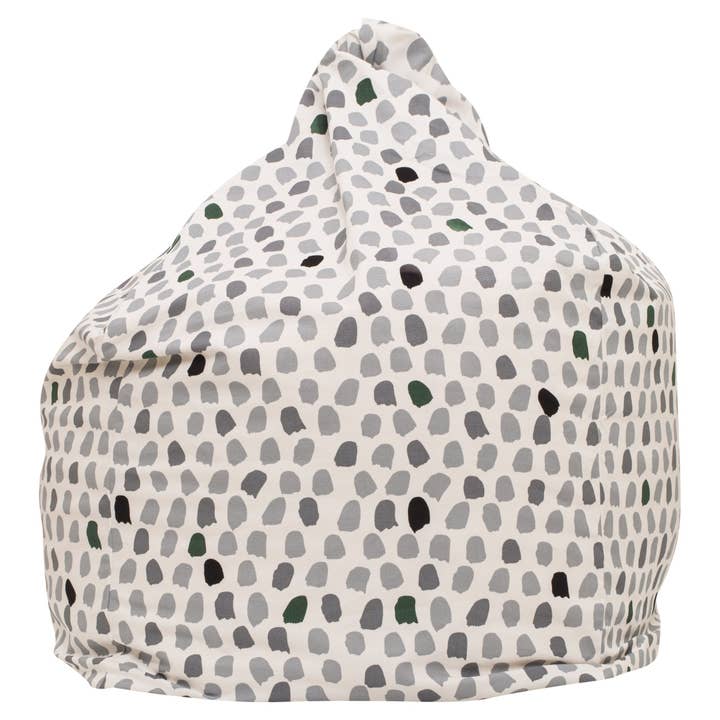 Housse pour pouf Splotches - Vert et gris pour la vente par Play Pouch USA