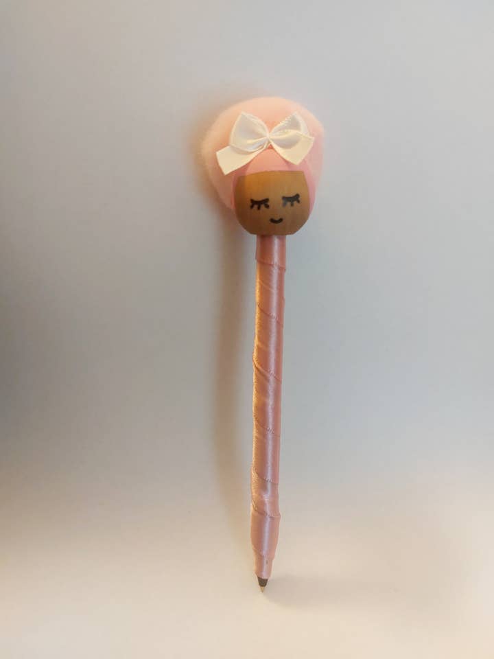 Pretty In Pink Puff pen for wholesale by Kimani Kids