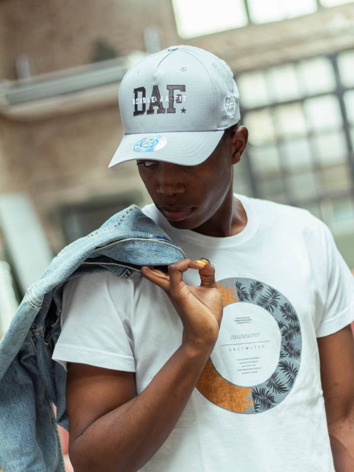 Grey Doubleaa Snapback for wholesale by DoubleAA USA