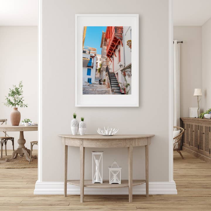 Natasha Riha Photography - Wholesale Photograph - Balconies in Skopelos | Fine Art Photography Print1