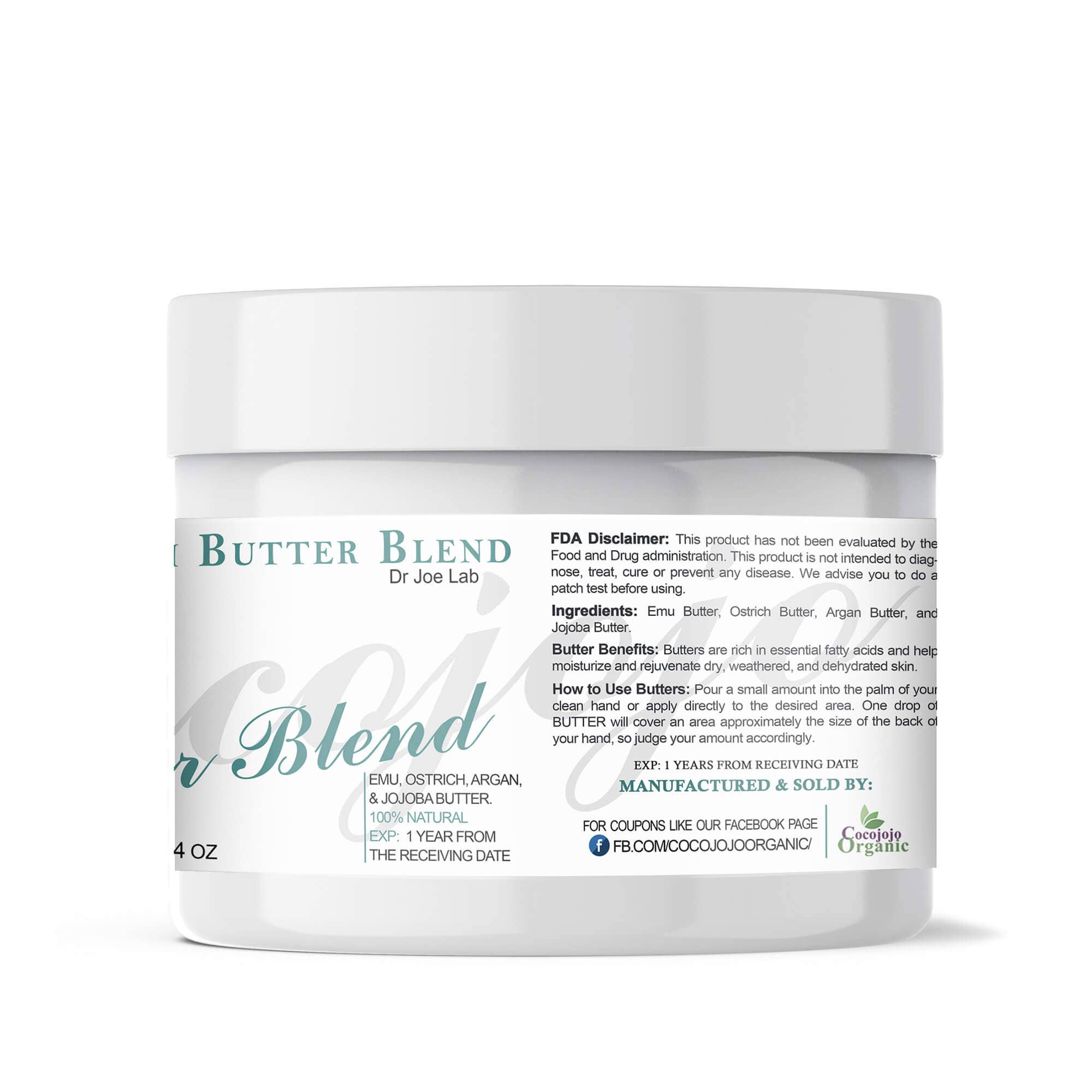 Coco jojo - Vendita all'ingrosso Balsamo/burro per il corpo - Miscela di burro di emù e struzzo2