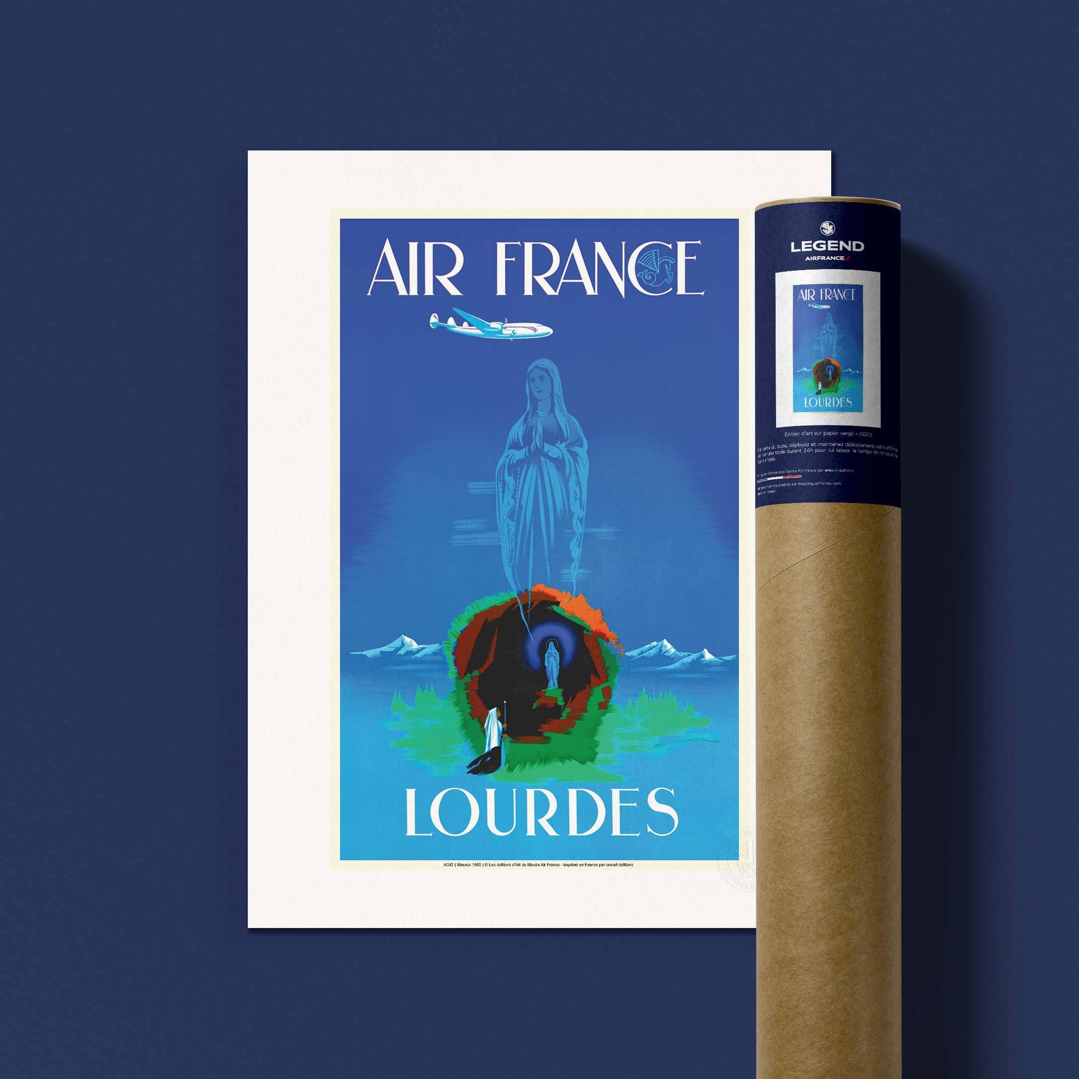 Oneart - Wholesale Poster - Air France Poster / Lourdes - AFL00421