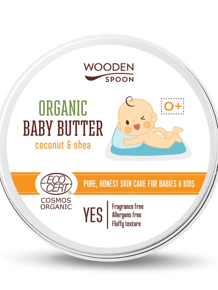 Organic Baby Body Butter - 100ml for wholesale by Wooden Spoon