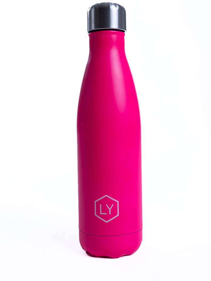 Vattenflaska 500 ml i fuchsia för wholesale av We Are Lola Yoga