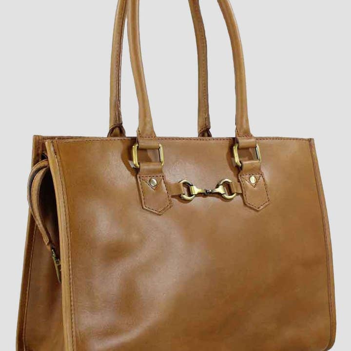 Sac à main Abigail Snaffle en tan antique pour la vente par Grays 1922